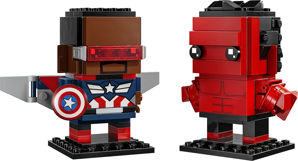 LEGO® BrickHeadz 40668 Figurky Kapitána Ameriky a Červeného Hulka
