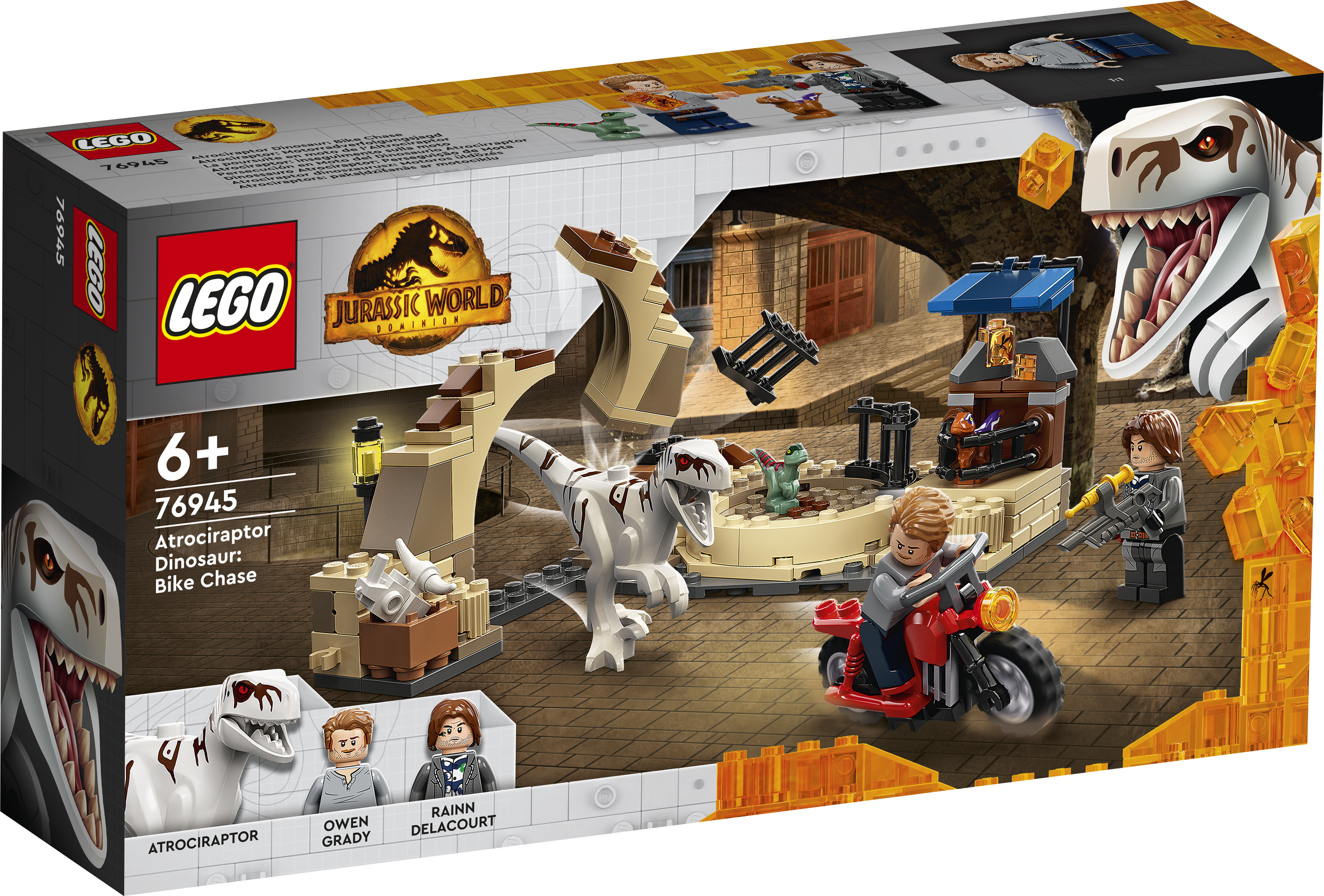 LEGO Jurassic World 76945 Atrociraptor: honička na motorce