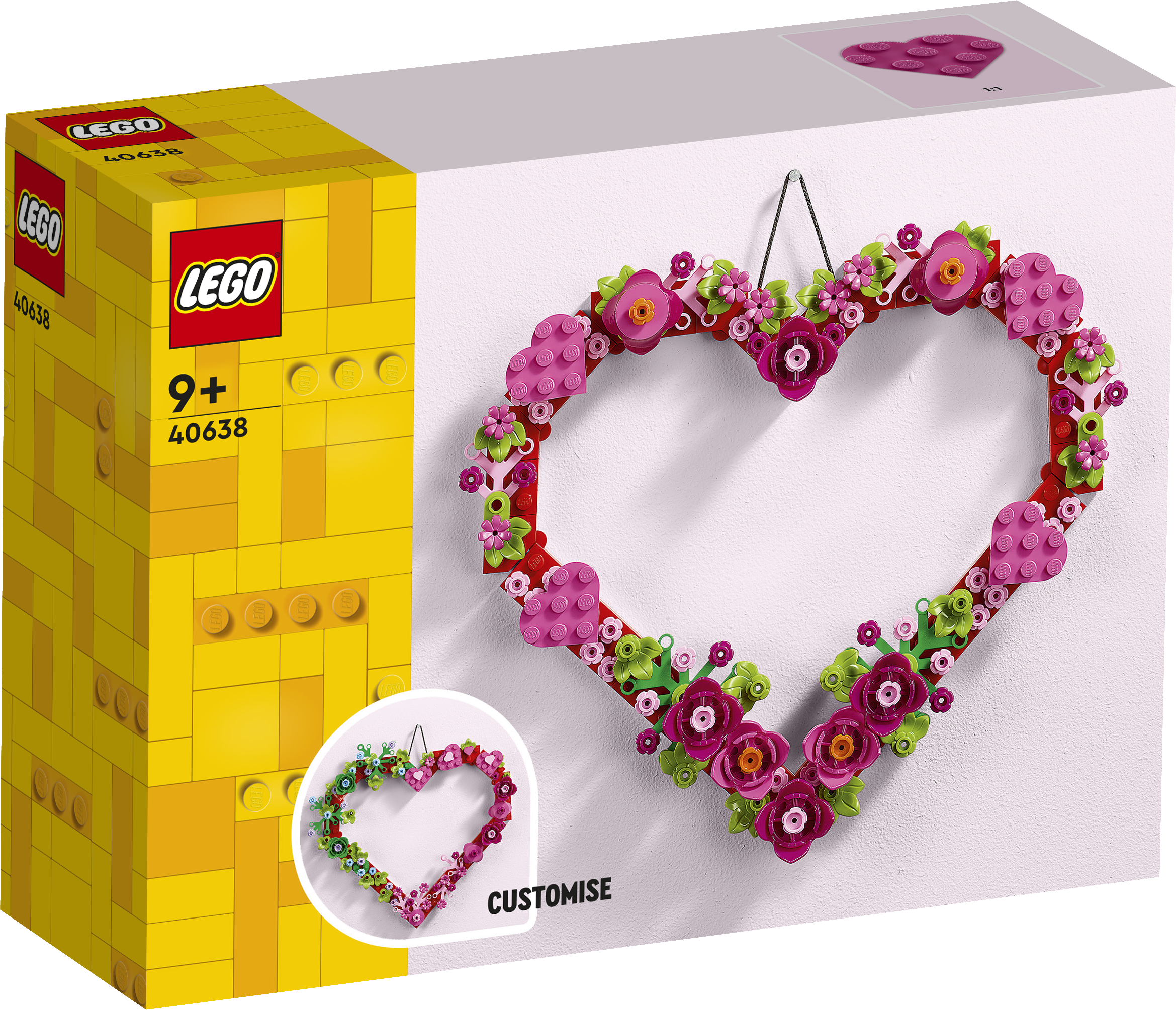 LEGO Iconic 40638 Ozdoba ve tvaru srdce