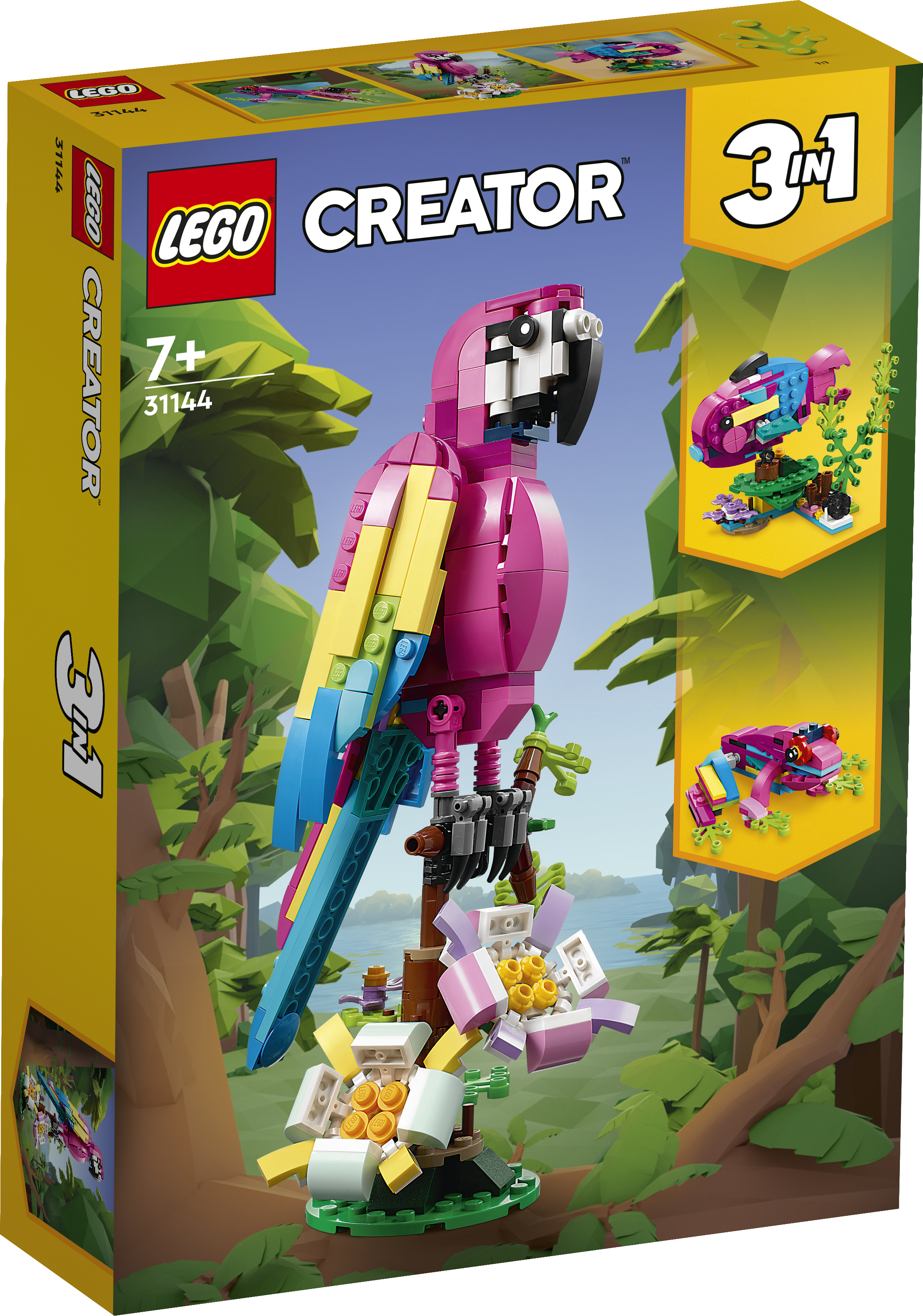 LEGO Creator 31144 Exotický růžový papoušek