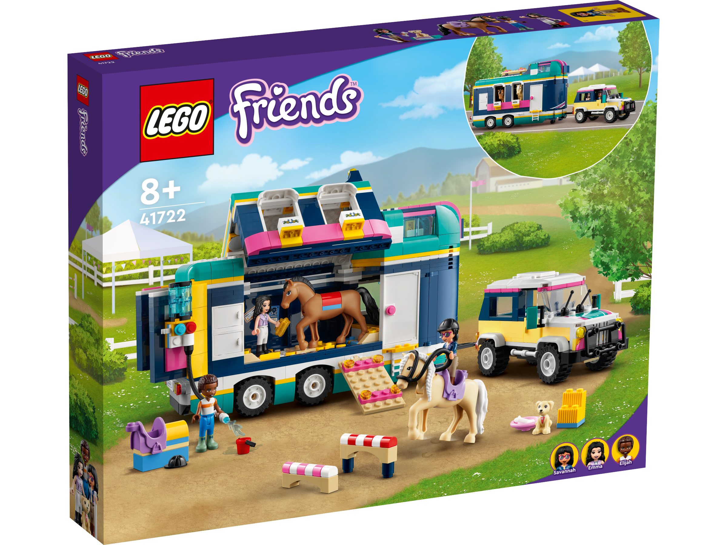 LEGO Friends 41722 Auto s přívěsem pro koně