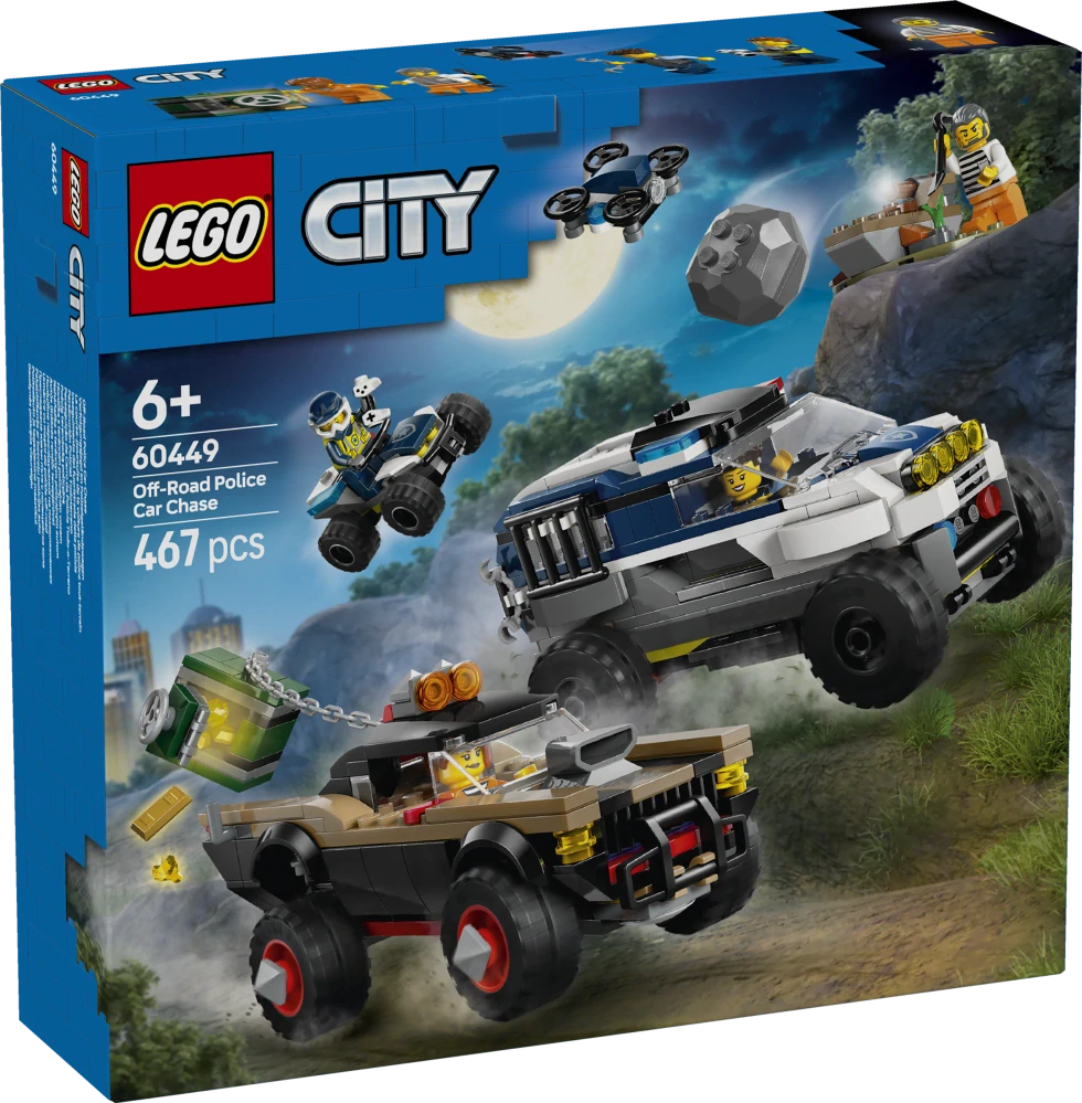 LEGO City 60449 Honička s terénním policejním vozem