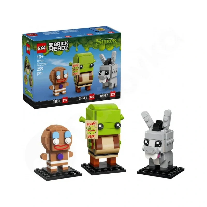 LEGO® BrickHeadz™ 40923 Figurky: Shrek, Oslík a Perníček