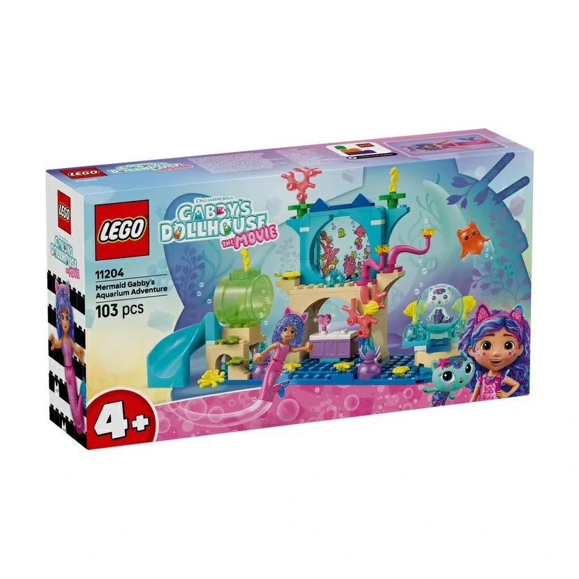 LEGO® Gabby’s Dollhouse 11204 Dobrodružství v akváriu mořské víly Gábi