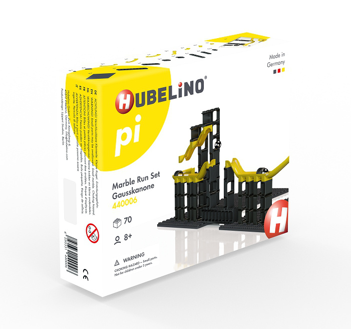 HUBELINO 440006 Pi Kuličková dráha - set s kanónem 70 ks