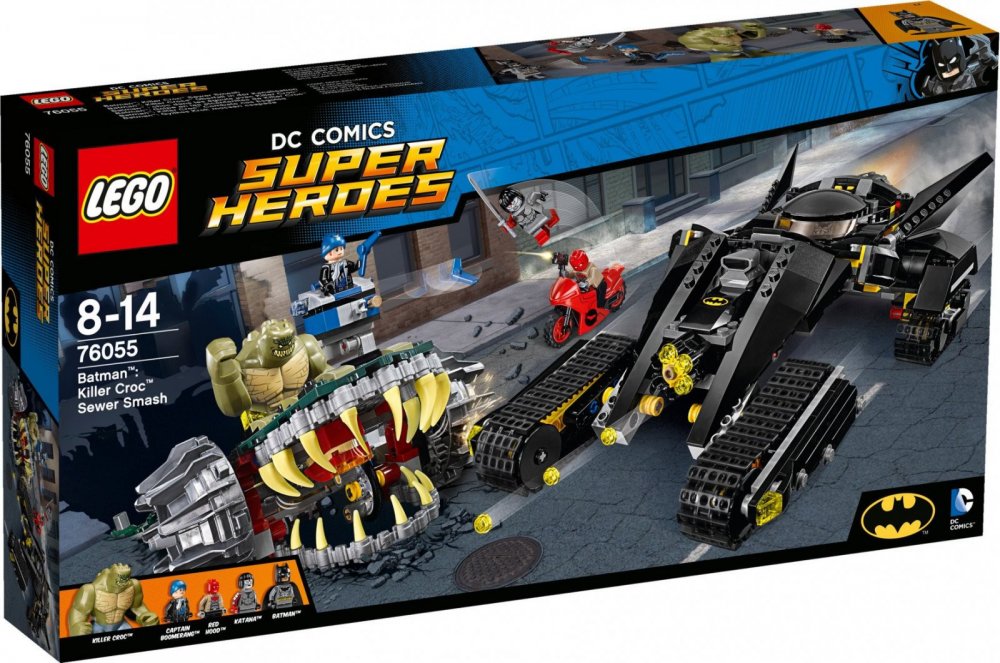 LEGO DC Super Heroes 76055 Batman: Killer Croc Zničení ve stokách